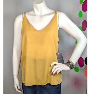 New Stella Luce Women's Camisole Mustard Yellow Top (Small)